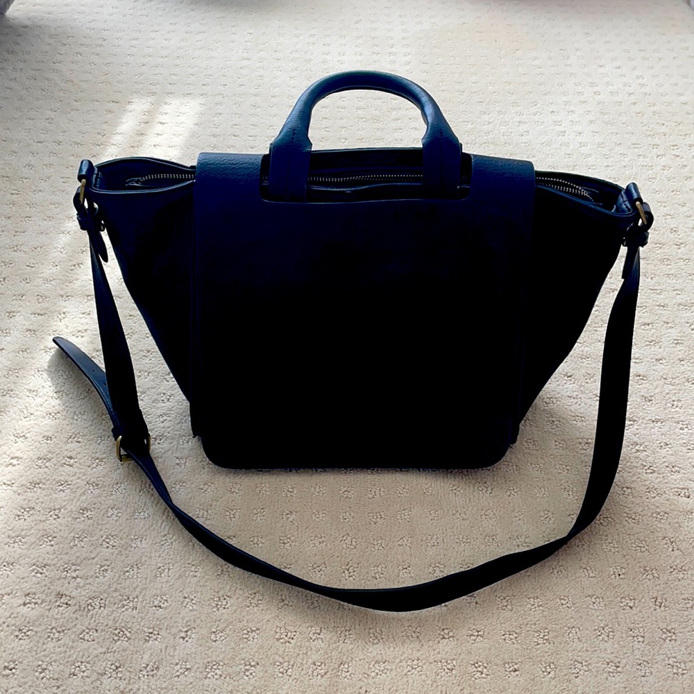 Black flap bag
